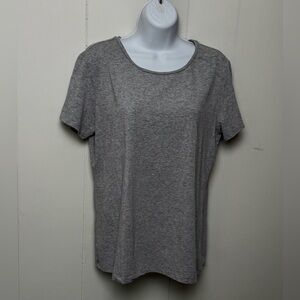 Philosophy Gray Cotton Blend Short Sleeve Women's Tee Shirt Size L